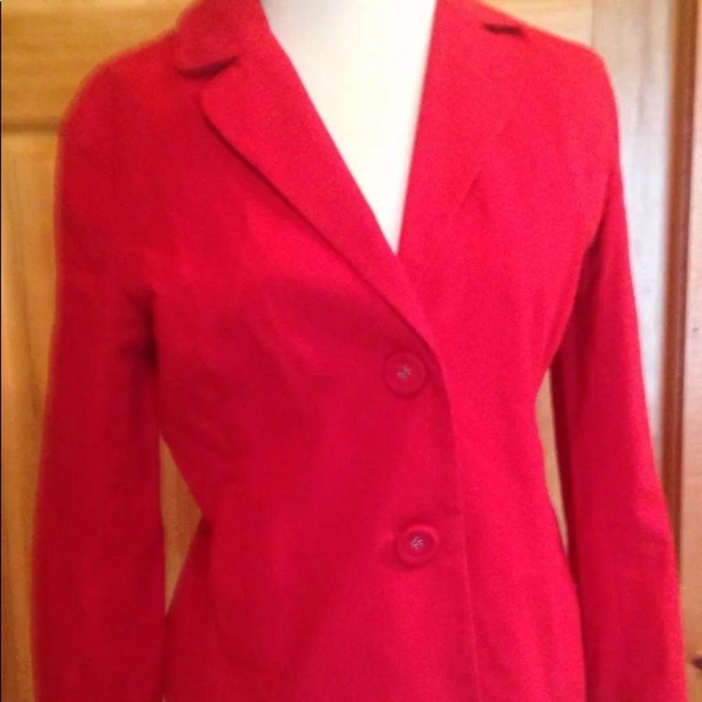 Chico’s red jacket size 0 lined